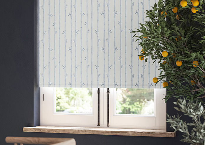 Bamboo Stripe, Spa Blue - Twist&Fit Roller Blind - Image 5